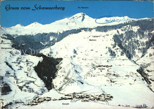 11880645 Schamserberg GR Fliegeraufnahme mit Piz Beverin