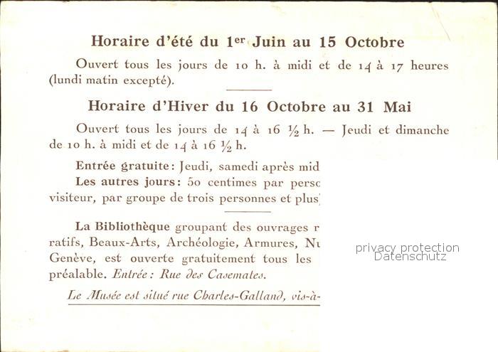 11879017 Genève GE Musée d'Art et D'Histoire Genève