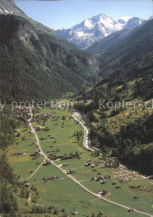 11878100 Les Hauderes Fliegeraufnahme Pigne d Arolla Les Haudères