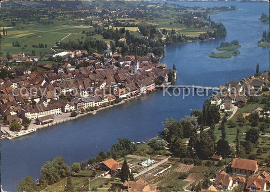 11878107 Stein Rhein Fliegeraufnahme mit Rheinbruecke Stein am Rhein