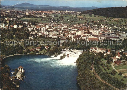 11880907 Schaffhausen SH Neuhausen Rheinfall Fliegeraufnahme Schaffhausen