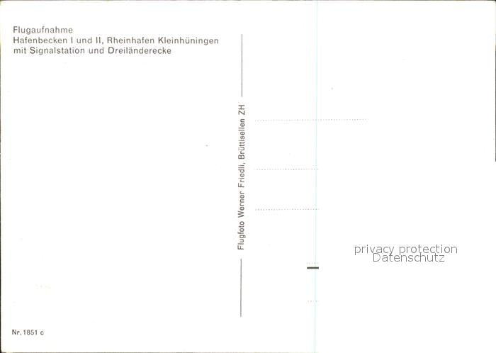 11880961 Kleinhueningen Fliegeraufnahme Hafenbecken I II Rheinhafen Signalstatio