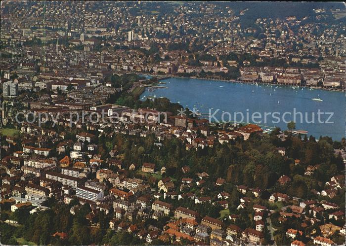 11886150 Zuerich mit Zuerichsee Fliegeraufnahme Zuerich