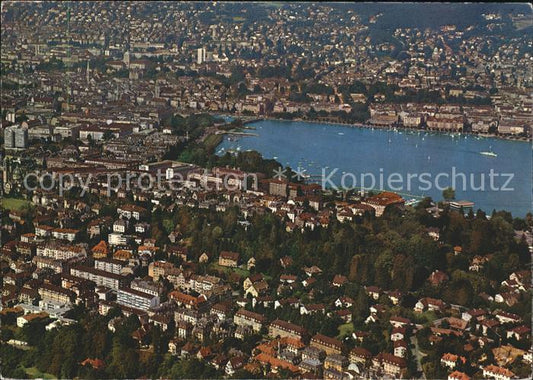 11886150 Zuerich mit Zuerichsee Fliegeraufnahme Zuerich