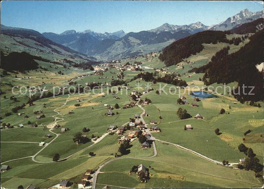 11886160 Wildhaus Schoenenboden Fliegeraufnahme mit Goggeien Speer und Luetispit