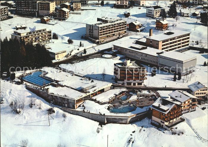 11888032 Leukerbad Fliegeraufnahme Thermalbaeder Leukerbad