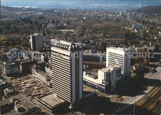 11888291 Oerlikon ZH Fliegeraufnahme Marktplatz Hotel International Oerlikon ZH