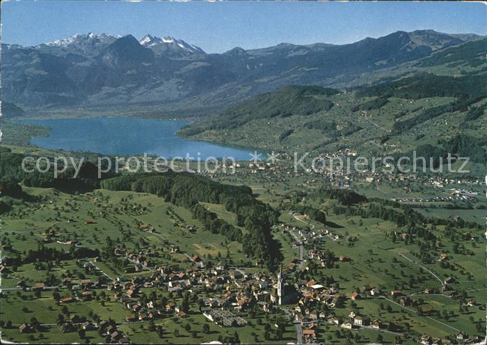 11888319 Kerns mit Sarnersee Fliegeraufnahme Kerns