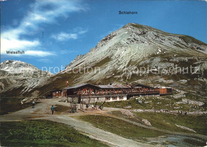 11888664 Davos GR Berghaus Strelapass Weissfluh Schiahorn Davos Platz