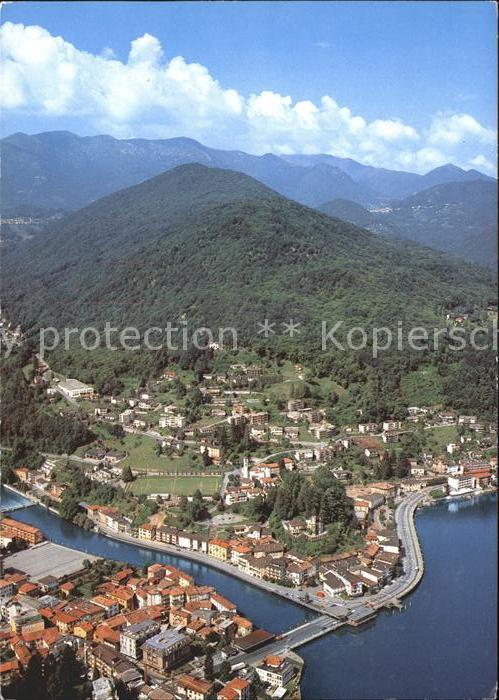 11889643 Ponte Tresa Lago di Lugano Fliegeraufnahme Ponte Tresa