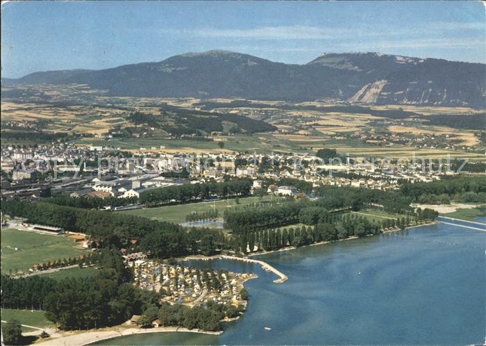 11889947 Yverdon VD Lac de Neuchâtel et Jura Vue aérienne