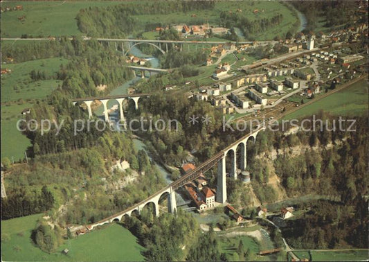 11889963 St Gallen SG Sitterbruecken mit Sitterviadukt Fliegeraufnahme St. Galle