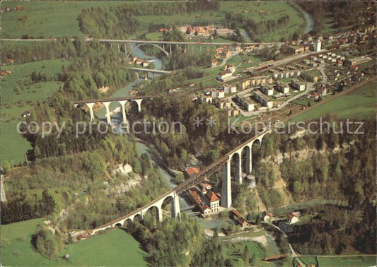 11889965 St Gallen SG Sitterbruecken mit Sitterviadukt Fliegeraufnahme St. Galle