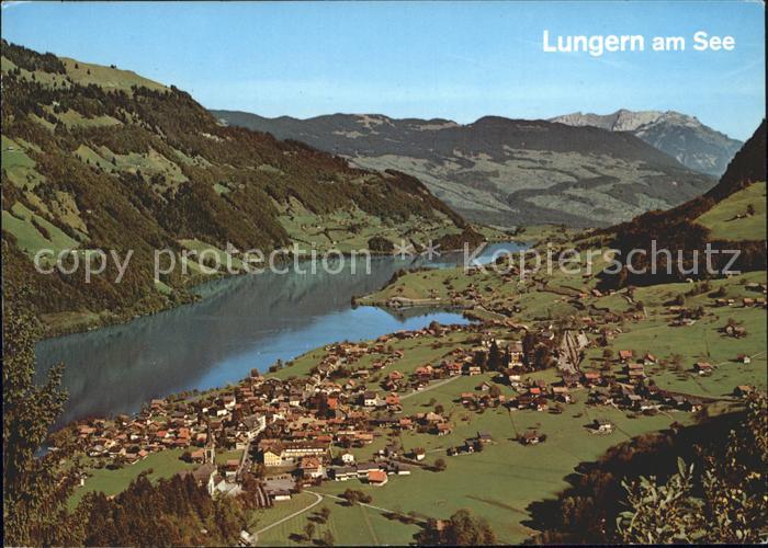 11891114 Lungern mit Pilatus Fliegeraufnahme Lungern