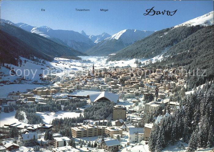 11891170 Davos GR avec Piz Ela Tinzenhorn et Piz Mitgel Davos Platz