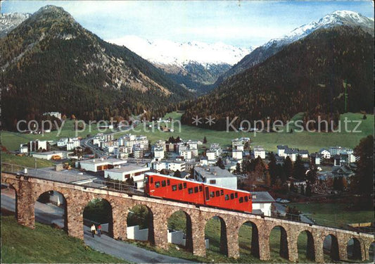 11891291 Davos GR Parsennbahn avec Seehorn et Pischahorn Davos Platz