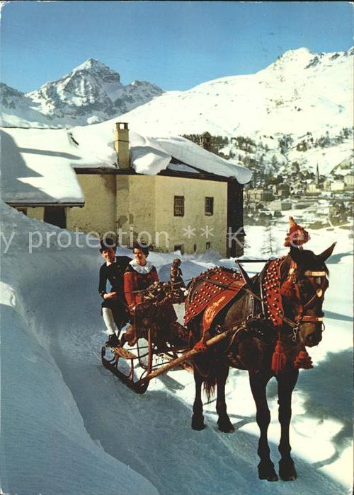 11891397 St Moritz GR Promenade en traîneau tiré par des chevaux St. Moritz