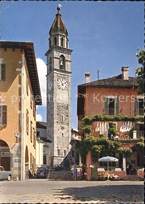 11891478 Ascona TI Quartier du village avec l'église d'Ascona