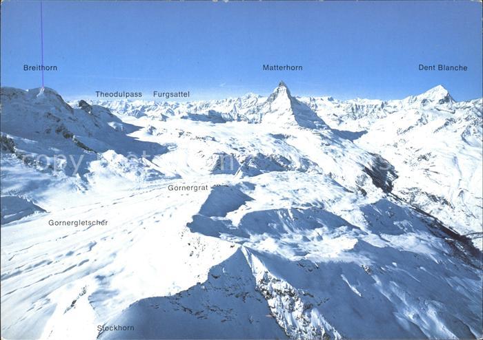 11896349 Zermatt VS Skigebiet Stockhorn Gornergrat Schwarzsee Fliegeraufnahme