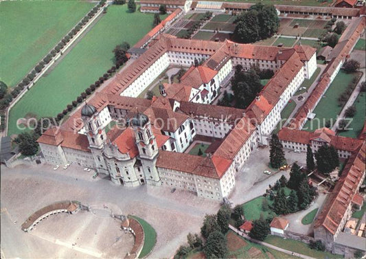 11903780 Einsiedeln SZ Kloster Fliegeraufnahme Einsiedeln