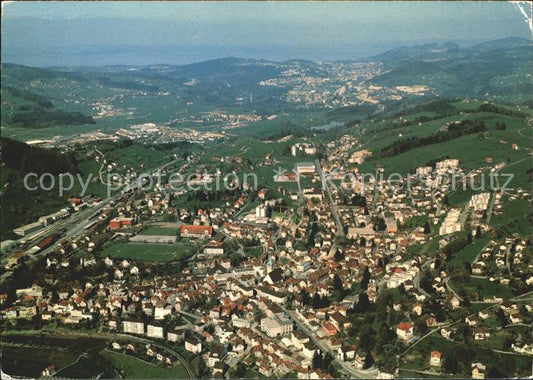 11903810 Herisau AR Fliegeraufnahme mit Guebsen Winkeln und St Gallen Herisau