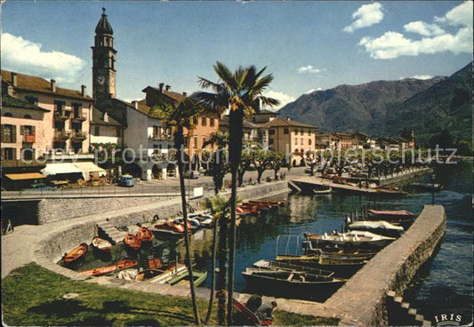 11903816 Ascona TI Zone village avec port de plaisance d'Ascona