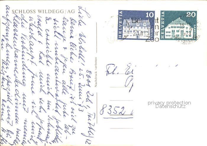 11903842 Wildegg Schloss Wildegg Fliegeraufnahme Wildegg