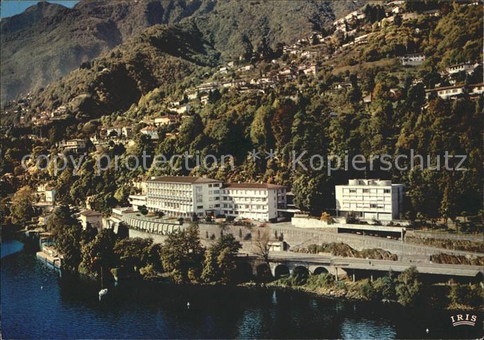 11903849 Brissago TI Clinica W Hildebrand Lago Maggiore Fliegeraufnahme Brissago