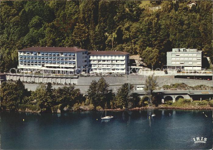 11904111 Brissago TI Clinica W Hildebrand Fliegeraufnahme Brissago