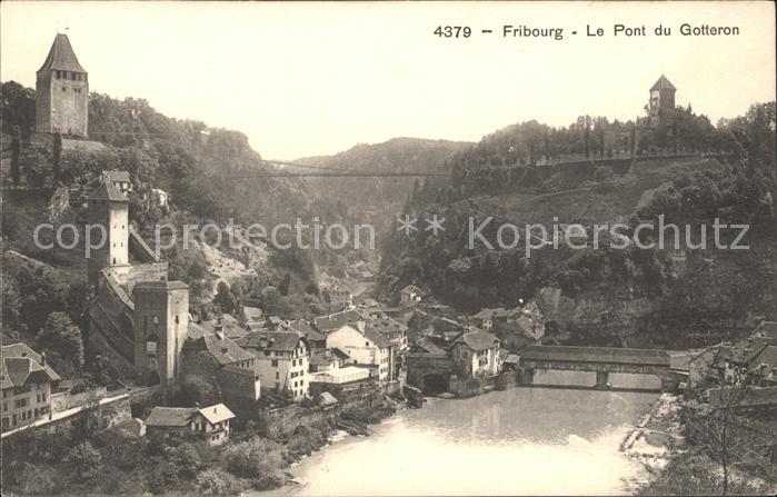 11969657 Fribourg FR Le Pont du Gotteron Fribourg