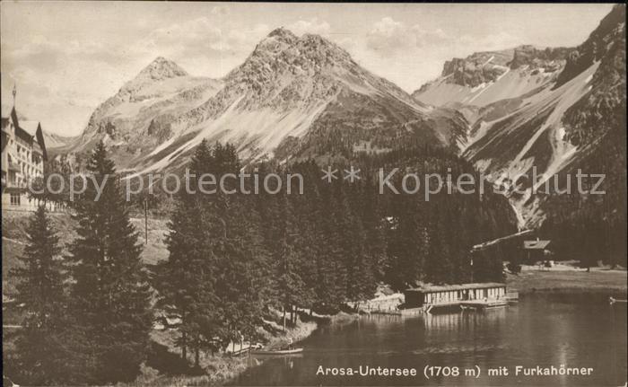 11965160 Arosa GR Untersee avec Furkahoerner Alpes uranaises Arosa