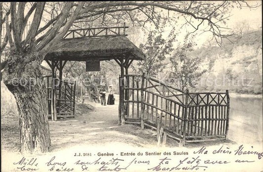 11965162 Geneve GE Entree du Sentier des Saules Geneve