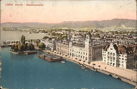 11965174 Portail de maison de ville de Zurich Zuerichsee Zuerich