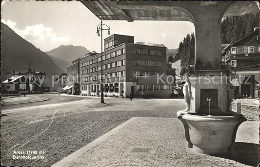 11962339 Arosa GR Bahnhofquartier Brunnen Arosa