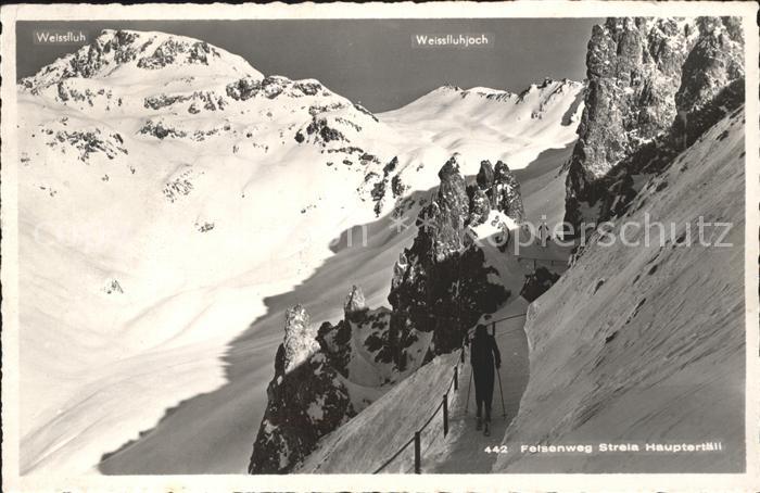 11962380 Davos GR Felsenweg Strela Hauptertaeli randonnée en montagne Weissfluhjoch Plessu