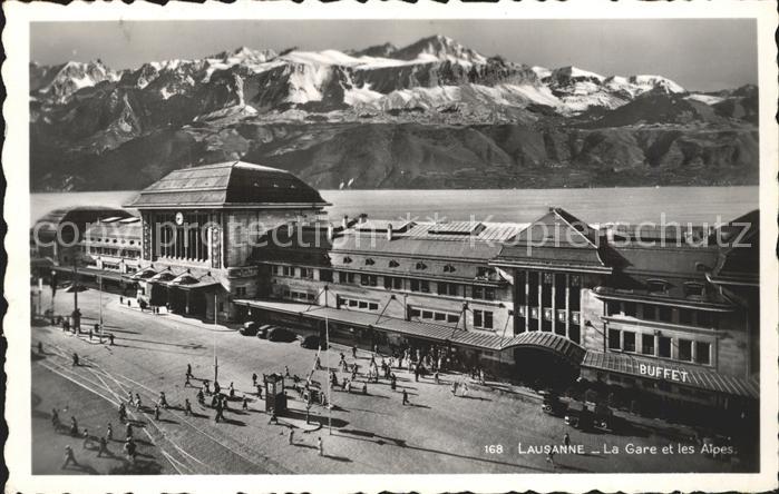 11963534 Lausanne VD La Gare Lac Léman et les Alpes Lausanne