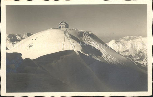 12019695 Arosa GR refuge Hoernlihuette Plessur panorama hivernal des Alpes Arosa