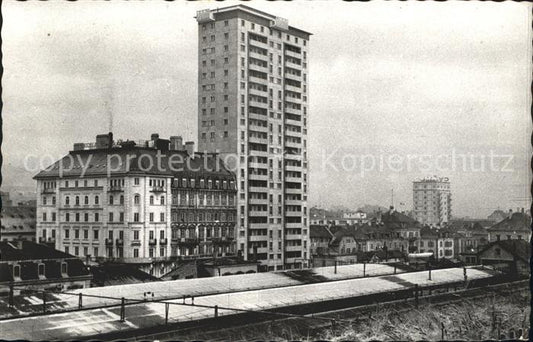 12019826 La Chaux-de-Fonds Tour de la Gare Immeuble de grande hauteur La Chaux-de-Fonds