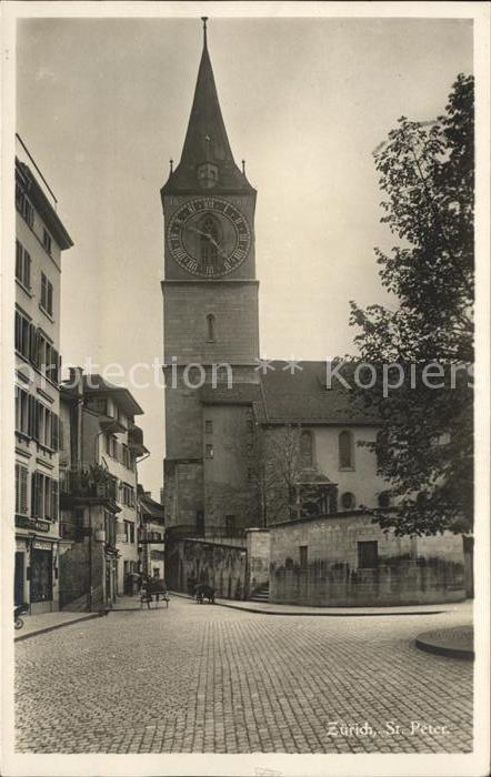 12019850 Zurich Église Saint-Pierre Zurich