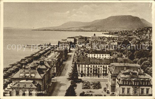 12019928 Neuchâtel NE Vue générale Lac Neuchâtel