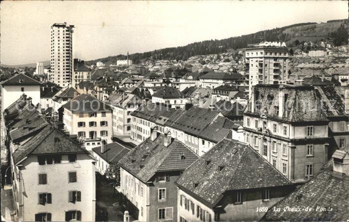 12013867 La Chaux-de-Fonds Vue sur le gratte-ciel de La Chaux-de-Fonds