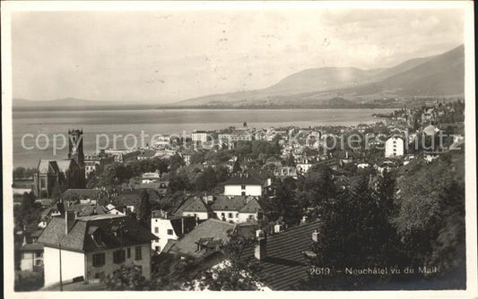 12013938 Neuchâtel NE vue du Mail Panorama Neuchâtel