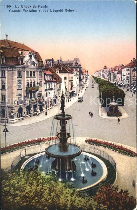 12014085 La Chaux-de-Fonds Grande Fontaine Rue Léopold Robert La Chaux-de-Fonds