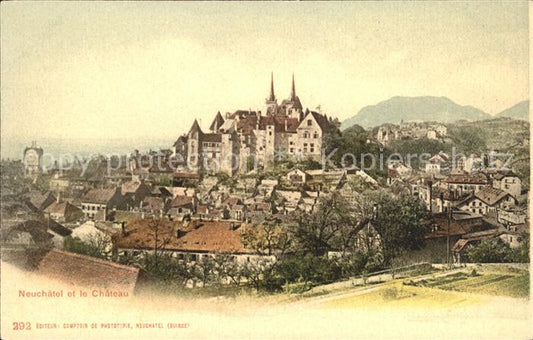 12014857 Neuchâtel NE Paysage urbain avec Château Château de Neuchâtel