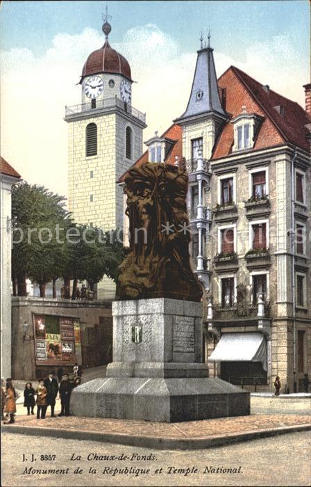 12014878 La Chaux-de-Fonds Monument à la République et Temple National de La Chaux