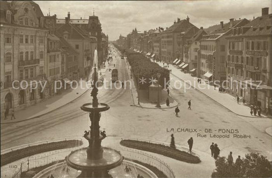 12014901 La Chaux-de-Fonds Fontaine monumentale Rue Léopold Robert La Chaux-de-F