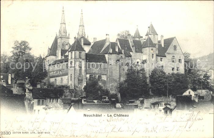 12014938 Neuchatel NE Chateau Schloss Neuchatel