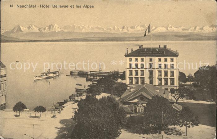 12014951 Neuchatel NE Hotel Bellevue Lac et les Alpes Neuchatel