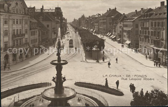 12014970 La Chaux-de-Fonds Grande Fontaine Rue Léopold Robert La Chaux-de-Fonds