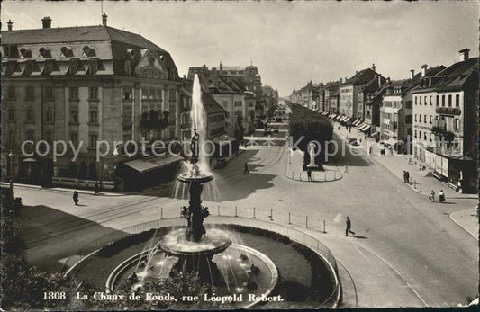 12014979 La Chaux-de-Fonds Grande Fontaine Rue Léopold Robert La Chaux-de-Fonds